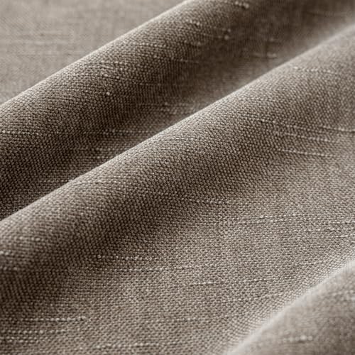 Solid Textured Chenille Throw Pillow Covers 24x24 Inch (24" x 24" (Pack of 2) / Taupe Grey)