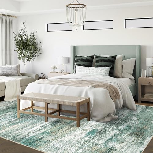 6x9 Area Rugs for Living Room (Green / 6' x 9' (Rectangular))