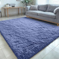 5x8 Machine Washable Large Area Rugs for Living Room (5x8 Ft / Denim Blue)