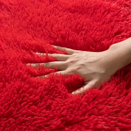 Rugs for Living Room 6x9 (6' x 9' (Rectangular) / Red)
