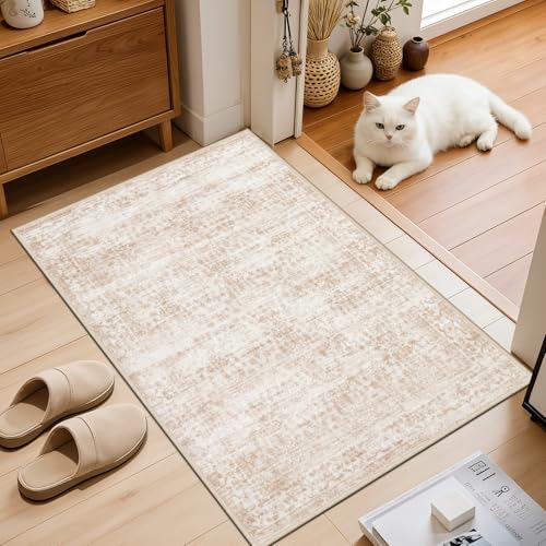 2x3 Area Rugs Living Room (Beige Brown / 2' x 3' (Rectangular))