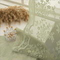 Vintage Lace Curtains 54 Inch Length (Sage Green / 52"W x 54"L (Pack of 2))