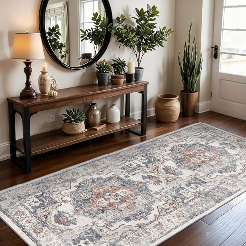 Washable 3x7 Hallway Runner Rug (3' x 7' (Rectangular) / Brick)
