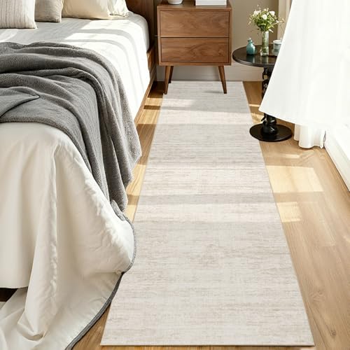 2.5x10 Washable Runner Rugs (Beige / 2'6" x 10' (Runner))