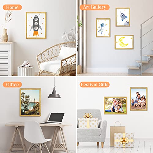 Wood 9x12 Frame Gold (Gold / 9x12)