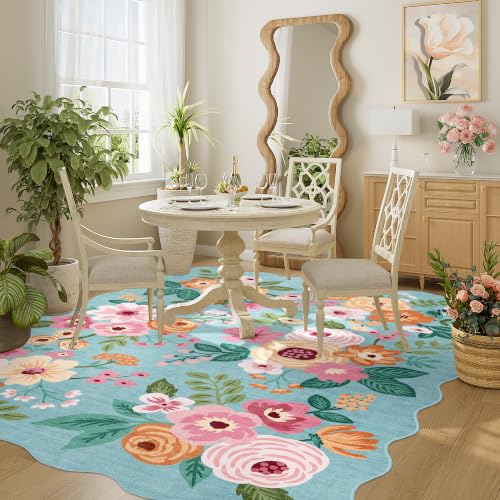 5x7 Area Rugs for Bedroom (Teal (Big) / 5' x 7' (Rectangular))