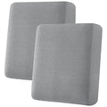 Super Stretch Individual Seat Sofa Covers Couch Slipcover Sets Thick Jacquard Textured Twill Fabric (Dove / 2 Cushion Loveseat)