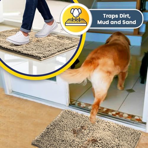 Super Water Absorbent Door Mat Indoor (Beige / 24" x 72")