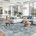 6x9 Area Rugs for Living Room (Blue / 6' x 9' (Rectangular))