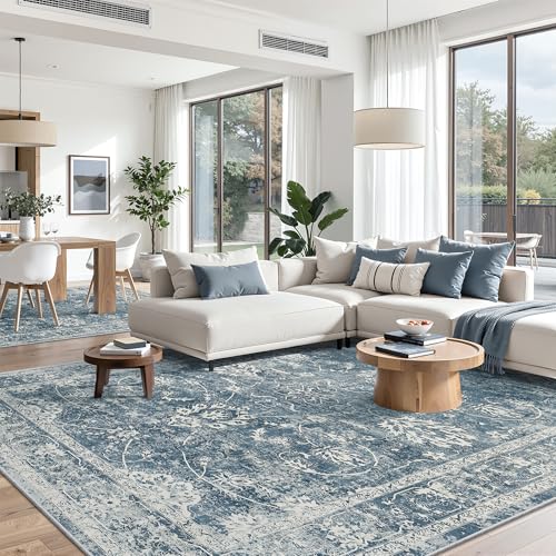 6x9 Area Rugs for Living Room (Blue / 6' x 9' (Rectangular))