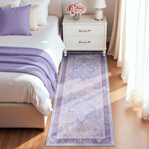 Washable Area Rug (Purple / 2' x 6' (Rectangular))
