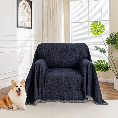 Chair Couch Covers (71" x 91" / Navy Blue)