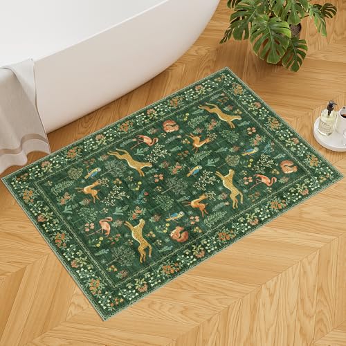 2x3 Entryway Rug (Green (Animal) / 2' x 3' (Rectangular))