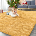 Area Rugs for Living Room Bedroom (4x5.9 Ft / Mustard Yellow)