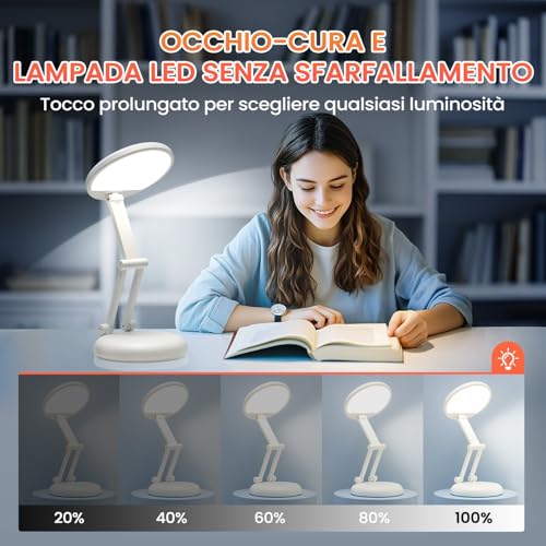 Battery Battery Operated Cordless Rechargeable Lamp (White-Base)