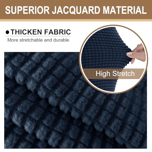 Stretch Futon Cover Armless Bed Slipcover (Navy / Futon)