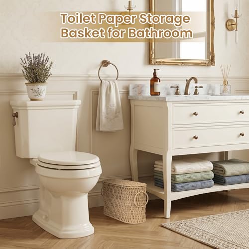 Toilet Paper Storage Basket (Natural(paper Rope))