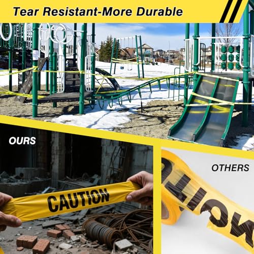 1 Roll Premium Yellow Caution Tape (Yellow / 3 Inch X 330 Feet)