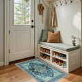 Washable Area Rug (Teal / 2' x 4' (Rectangular))