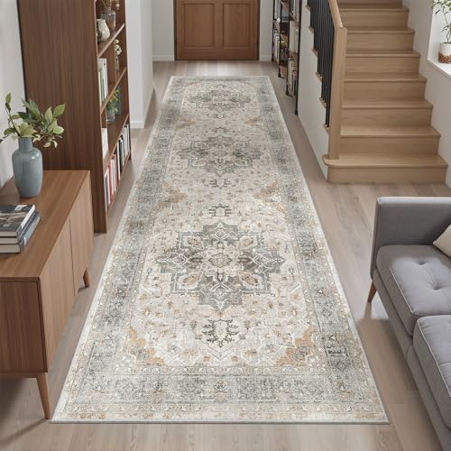 Kitchen Runner 2'6''x8' Rug Runners for Hallways (Light Taupe Brown / 2'6" x 8' (Runner))