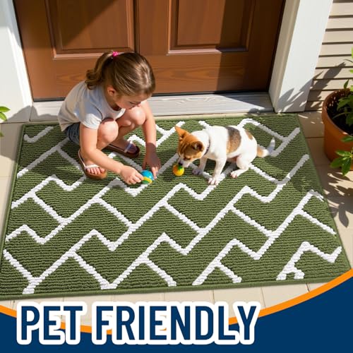 Front Door Mat 40x32 (Green / 40" X 32")