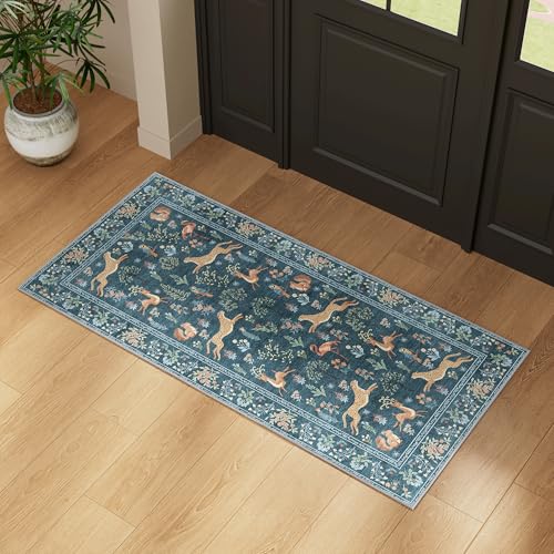 2x4 Rug for Entryway (Blue (Animal) / 2' x 4' (Rectangular))