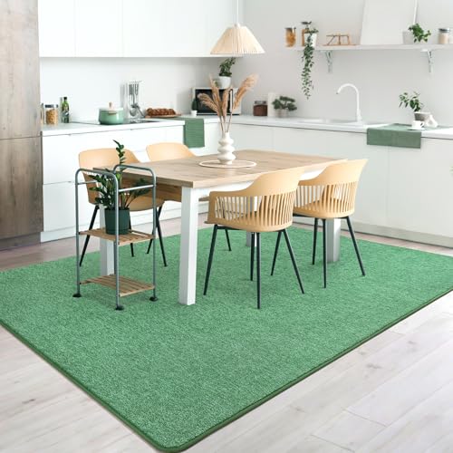 2x8 Runner Rug for Hallway (2' x 8' (Runner) / Green and White)