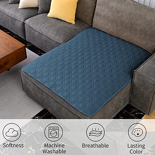 Waterproof Blanket Reversible Dog Bed Cover Pet Blanket for Furniture Bed Couch Sofa (40x50 Inch (Pack of 1) / Navyblue)