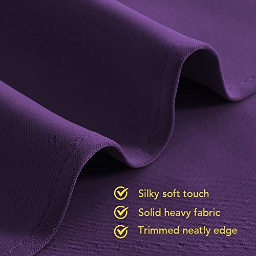 Bedroom Curtains Blackout Drapery Panels (Royal Purple / 70"W x 72"L (Pack of 2))