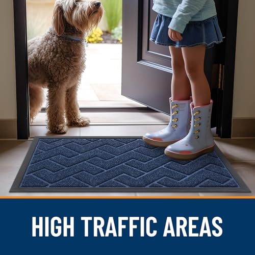 Front Door Mat Outside 59x23 (Blue / 59" x 23")