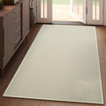 3x5 ft Area Rug Entryway Runner Kitchen Rugs Non Slip Washable Beige (Beige / 3' x 5')