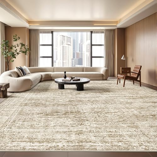 8x10 Area Rugs for Living Room (Brown/Ivory / 8' x 10' (Rectangular))