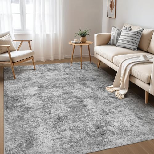 7x9 Area Rugs Living Room (C-grey / 7' X 9' (Rectangular))