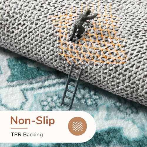 Soft Area Rugs 10x14 (10' x 14' (Rectangular) / Teal)