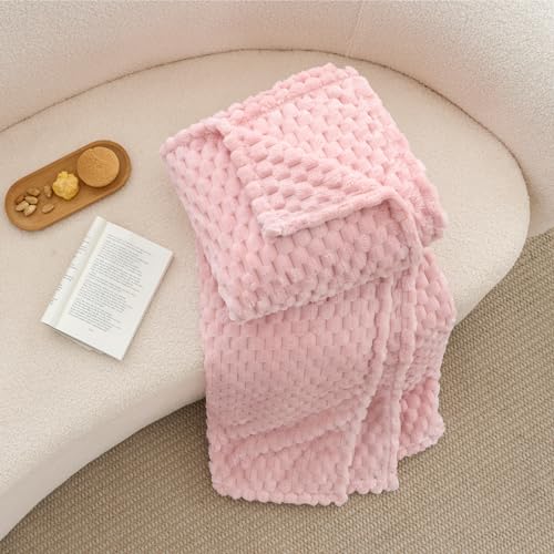 Pink King Blanket for Bed (Pink-1 / King(108"x90"))