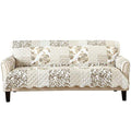 Reversible Patchwork Sofa Cover (Sofa / Patchwork - Taupe)