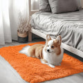 2x3 Machine Washable Small Bedside Rug (2x3 Ft / Orange)