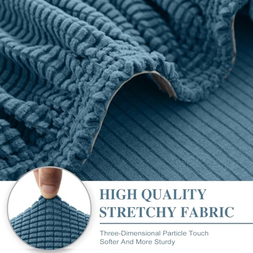 Couch Cushion Covers Seat Cushion Cover Stretch Couch Cover Separate Sectional Sofa Slipcovers Furniture Protector (Blue / 3PC Seat Cover or Backrest)