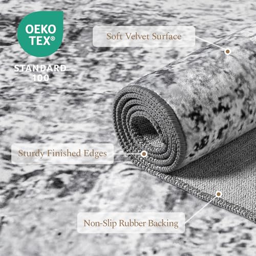 5x7 Area Rugs for Living Room (Grey / 5' x 7' (Rectangular))