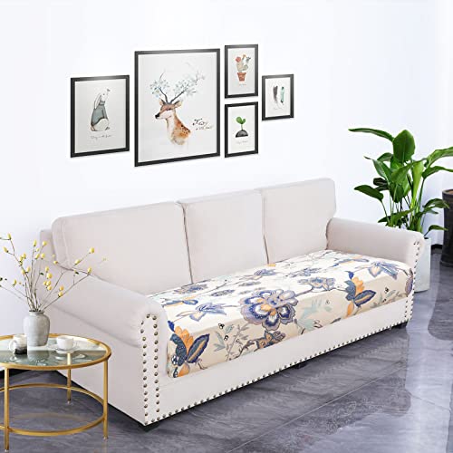 Printed Couch Cushion Covers (Beige / Seat Cover Large)