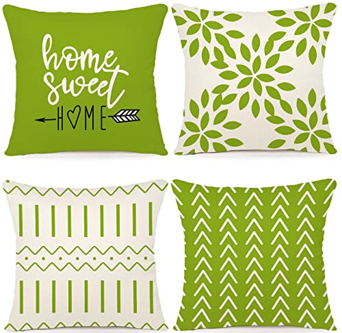 Pillow Covers 20x20 Set of 4 (Sage Green / 20" x 20" (Pack of 4))