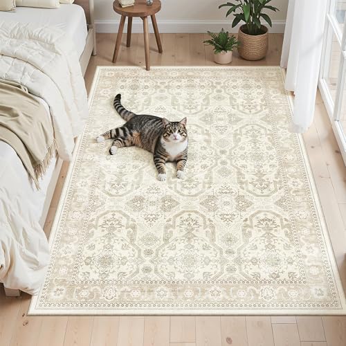 4x6 Area Rug for Living Room (Beige/Brown / 4' x 6' (Rectangular))
