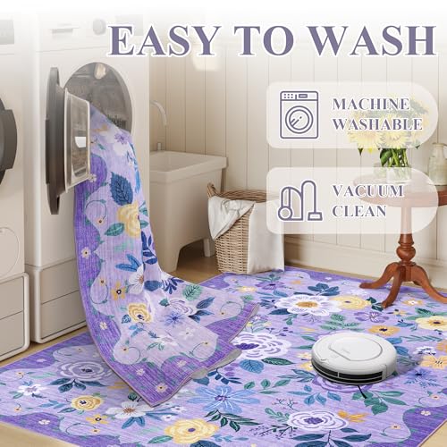 6x9 Area Rugs (Purple / 6' x 9' (Rectangular))