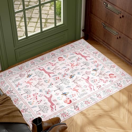 2x3 Entryway Rug (Pink (Animal) / 2' x 3' (Rectangular))