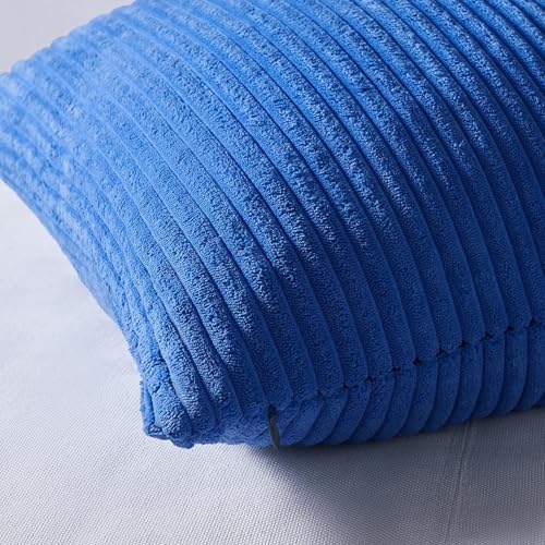 Decorative Throw Pillow Covers Cushion Cases (Lightblue / 22" x 22" (Pack of 4))