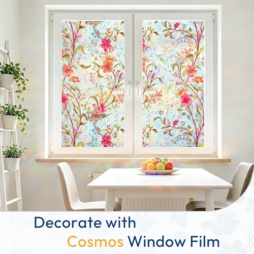 Stained Glass Window Privacy Film (35.4" x 118.1" / Cosmos)