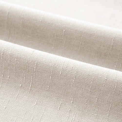 Solid Textured Chenille Throw Pillow Covers 22x22 (22" x 22" (Pack of 2) / Light Beige)