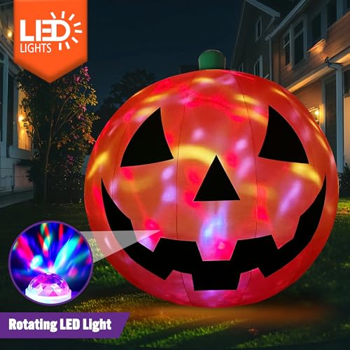 10 FT Halloween Inflatables Giant Pumpkin Outdoor Decorations (10 FT Giant Pumpkin)