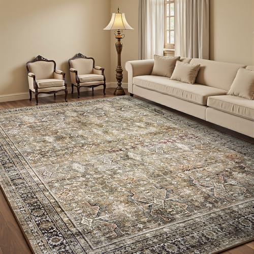 5x7 Area Rugs for Living Room (Dark/Brown / 5' X 7' (Rectangular))