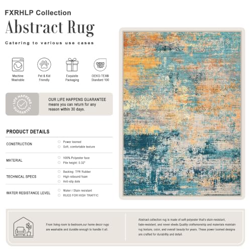 5x7 Area Rug Living Room (Rosy Haze / 5' x 7' (Rectangular))